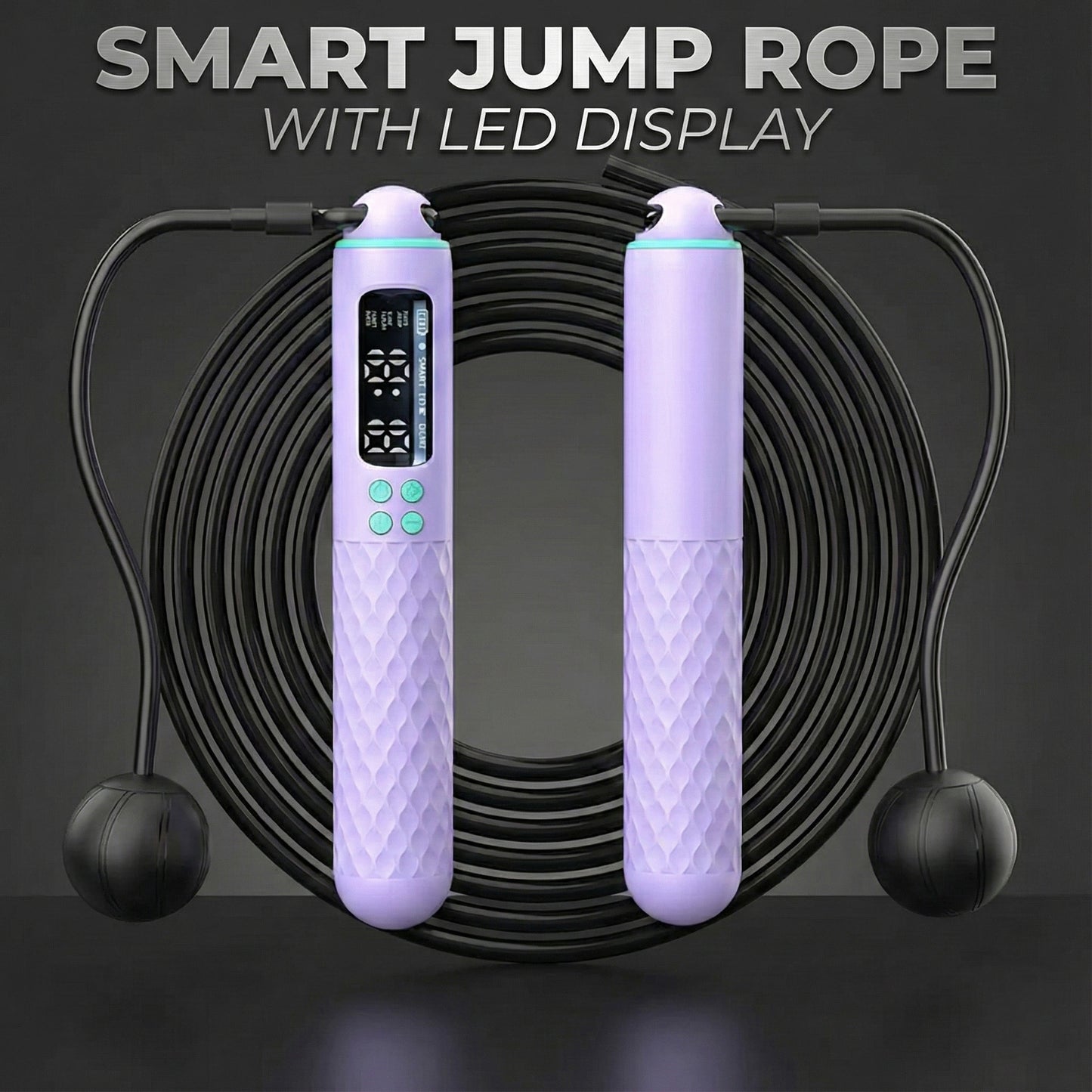 Heika SmartSkip™ Pro – 2-in-1 Smart Digital Jump Rope for Home Cardio