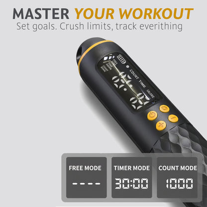 Heika SmartSkip™ Pro – 2-in-1 Smart Digital Jump Rope for Home Cardio